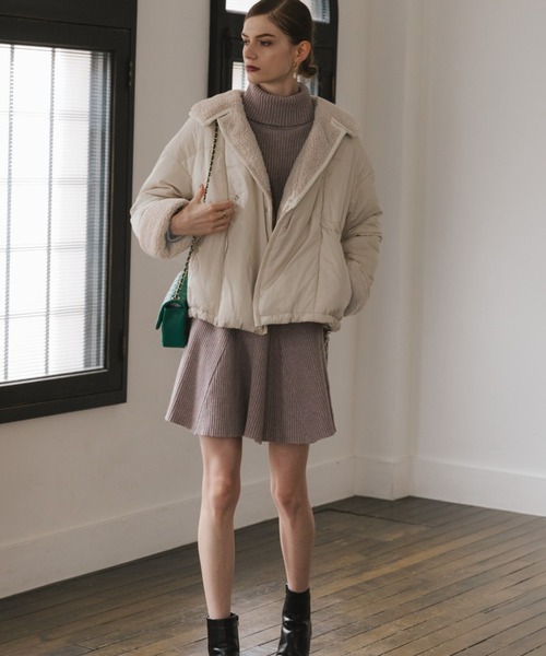 Cheek(チーク)の「中綿ボアジャケット(その他アウター・レディース・アイボリー/グレー/ベージュ・FREE)」の21枚目の写真