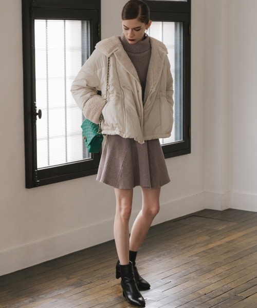 Cheek(チーク)の「中綿ボアジャケット(その他アウター・レディース・アイボリー/グレー/ベージュ・FREE)」の17枚目の写真