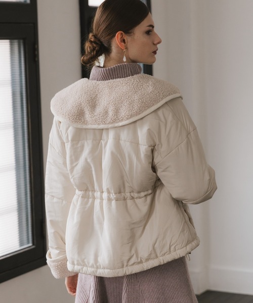 Cheek(チーク)の「中綿ボアジャケット(その他アウター・レディース・アイボリー/グレー/ベージュ・FREE)」の18枚目の写真