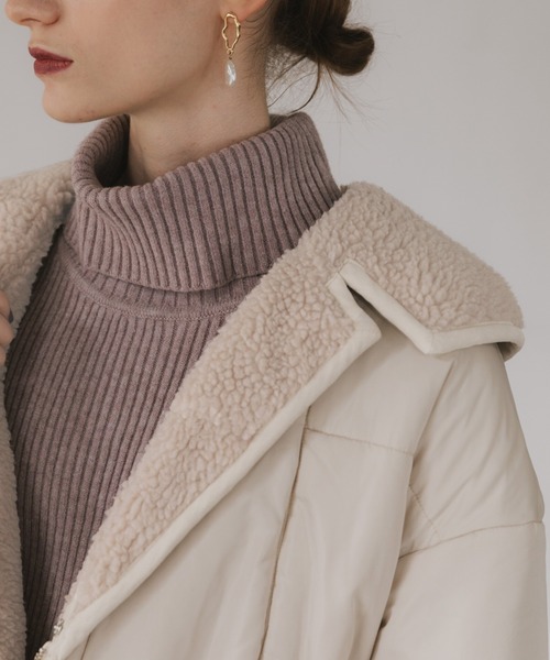 Cheek(チーク)の「中綿ボアジャケット(その他アウター・レディース・アイボリー/グレー/ベージュ・FREE)」の14枚目の写真