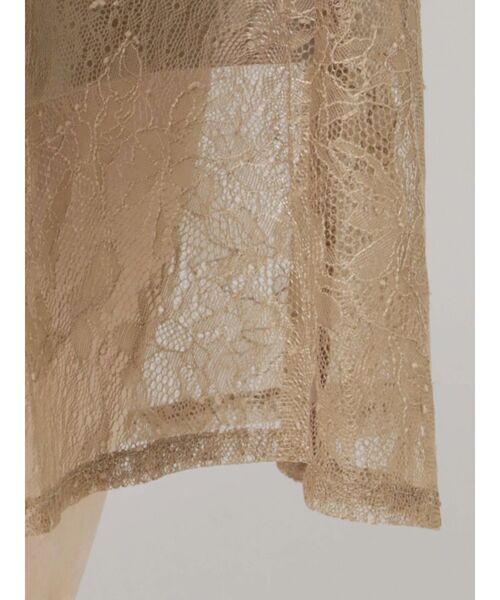 LAGUNAMOON（ラグナムーン）の「LADYレイヤードサテンキャミソールワンピース（ドレス・レディース・ブラック/ベージュ/ボルドー・SMALL/MEDIUM）」の10枚目の写真