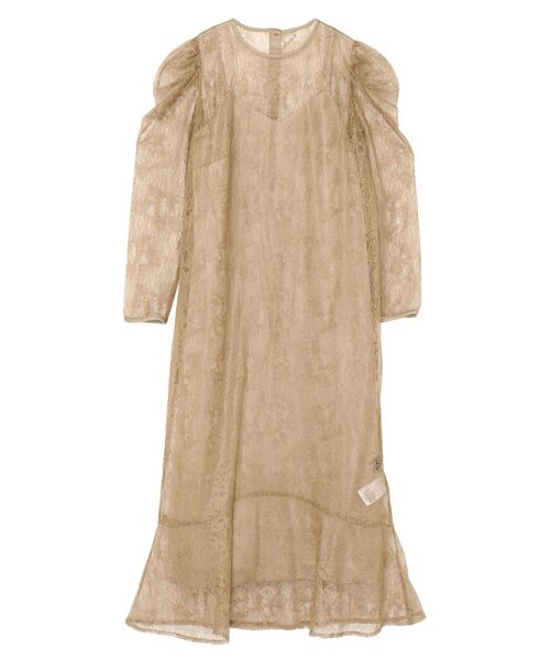 LAGUNAMOON（ラグナムーン）の「LADYレイヤードサテンキャミソールワンピース（ドレス・レディース・ブラック/ベージュ/ボルドー・SMALL/MEDIUM）」の17枚目の写真