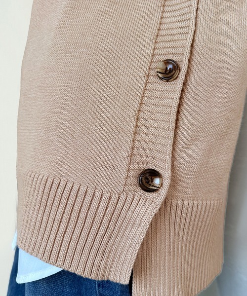 Doux Belle（ドゥーベル）の「ラウンドネックニットベスト（ベスト・レディース・ベージュ/ブルー/グレー/ブラック・MEDIUM/X-LARGE/SMALL/LARGE）」の21枚目の写真