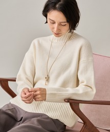 ANAYI | ウールカシミヤ天竺ハイネック プルオーバー(ニット/セーター)