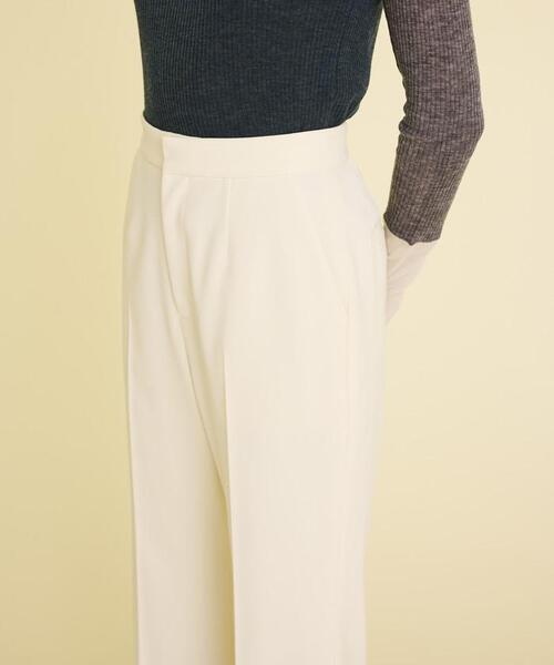 LANVIN en Bleu（ランバンオンブルー）の「2WAYダブルクロスベーシックフレアパンツ（その他パンツ・レディース・ブラック/オフホワイト・38/36）」の21枚目の写真