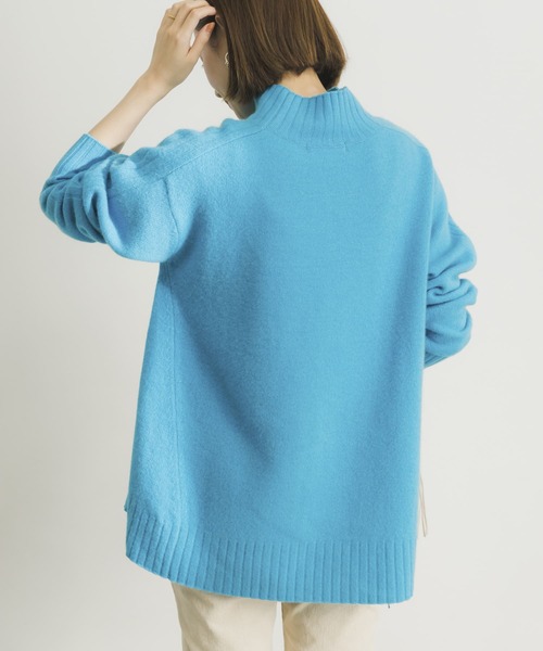 URBAN RESEARCH（アーバンリサーチ）の「カシミヤ混強縮ニットプルオーバー（ニット/セーター・レディース・ブラック/オフホワイト/オレンジ/ブルー・FREE）」の14枚目の写真