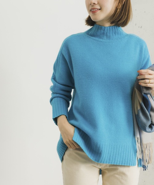 URBAN RESEARCH（アーバンリサーチ）の「カシミヤ混強縮ニットプルオーバー（ニット/セーター・レディース・ブラック/オフホワイト/オレンジ/ブルー・FREE）」の22枚目の写真