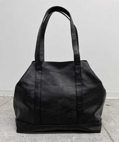LVEU.(ラブユ.)の「【LVEU.】シンプルトートバッグ / バッグ 鞄 BAG トート A4 通勤 通学 ユニセックス 男女兼用 合皮 ブラック 大容量(トートバッグ・レディース・ブラック・FREE)」の17枚目の写真