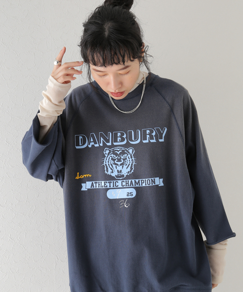 U by SPICK&SPAN(ユーバイスピックアンドスパン)の「【SCREEN STARS / スクリーンスターズ】 20/ソウテンジク ロゴ Big プルオーバー(Tシャツ/カットソー・レディース・ライトグレー/レッド/ネイビー・MEDIUM)」の2枚目の写真