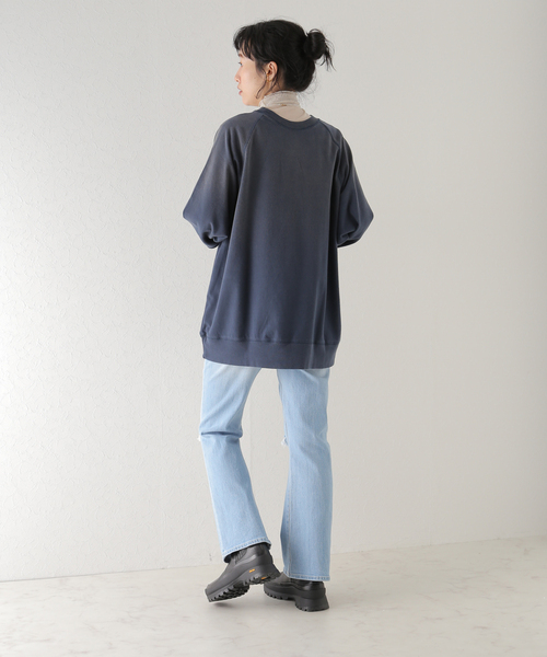 U by SPICK&SPAN(ユーバイスピックアンドスパン)の「【SCREEN STARS / スクリーンスターズ】 20/ソウテンジク ロゴ Big プルオーバー(Tシャツ/カットソー・レディース・ライトグレー/レッド/ネイビー・MEDIUM)」の5枚目の写真