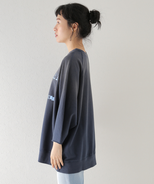 U by SPICK&SPAN(ユーバイスピックアンドスパン)の「【SCREEN STARS / スクリーンスターズ】 20/ソウテンジク ロゴ Big プルオーバー(Tシャツ/カットソー・レディース・ライトグレー/レッド/ネイビー・MEDIUM)」の10枚目の写真