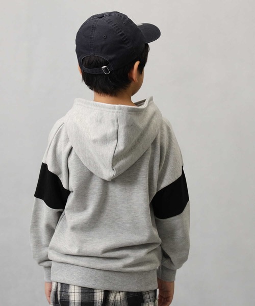 CONVERSE（コンバース）の「【CONVERSE】配色パーカー（パーカー・キッズ・ブラック/グレー・120/130/150/160/105/140）」の9枚目の写真