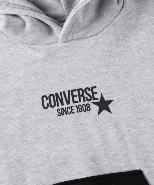 CONVERSE（コンバース）の「【CONVERSE】配色パーカー（パーカー・キッズ・ブラック/グレー・120/130/150/160/105/140）」の13枚目の写真