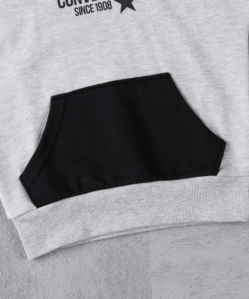 CONVERSE（コンバース）の「【CONVERSE】配色パーカー（パーカー・キッズ・ブラック/グレー・120/130/150/160/105/140）」の14枚目の写真