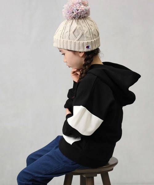 CONVERSE（コンバース）の「【CONVERSE】配色パーカー（パーカー・キッズ・ブラック/グレー・120/130/150/160/105/140）」の19枚目の写真