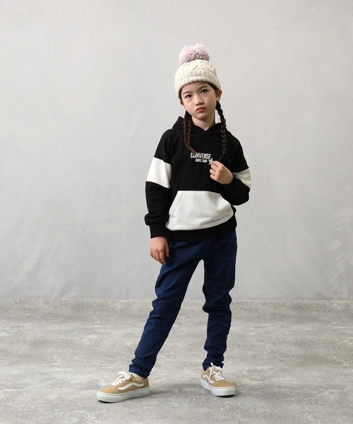 CONVERSE（コンバース）の「【CONVERSE】配色パーカー（パーカー・キッズ・ブラック/グレー・120/130/150/160/105/140）」の18枚目の写真