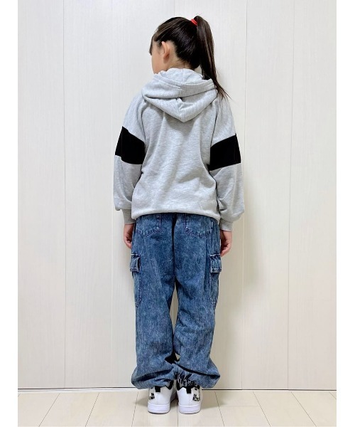 CONVERSE（コンバース）の「【CONVERSE】配色パーカー（パーカー・キッズ・ブラック/グレー・120/130/150/160/105/140）」の20枚目の写真