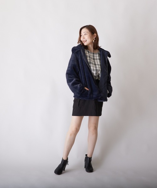 PAPAVER（パパヴェル）の「【papaver】ツイルカーゴミニSK（スカート・レディース・ブラック/カーキ・MEDIUM）」の7枚目の写真