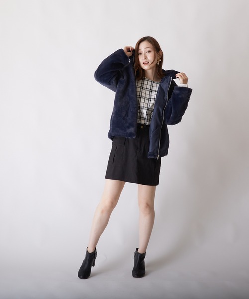 PAPAVER（パパヴェル）の「【papaver】ツイルカーゴミニSK（スカート・レディース・ブラック/カーキ・MEDIUM）」の11枚目の写真