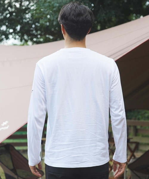 Woods(ウッズ)の「WOODS(ウッズ)コラボ ファスナーポケットコットン長袖Tシャツ(Tシャツ/カットソー・メンズ・ホワイト/ブラック・MEDIUM/LARGE)」の9枚目の写真