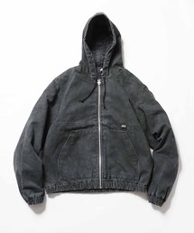 STUSSY/ステューシー WASHED CANVAS INSULATED HOODED JACKET フーディージャケット