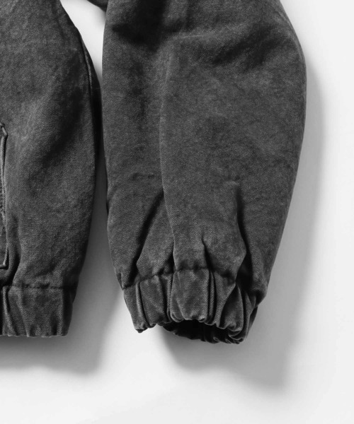 STUSSY（ステューシー）の「STUSSY/ステューシー WASHED CANVAS INSULATED HOODED JACKET フーディージャケット（パーカー・メンズ・ブラック・XL/L/M）」の4枚目の写真