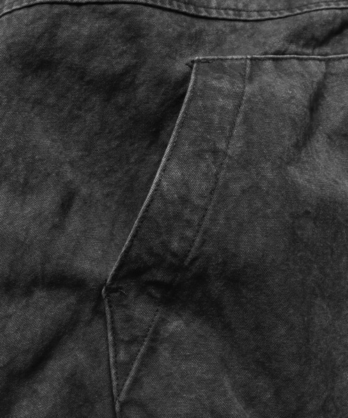 STUSSY（ステューシー）の「STUSSY/ステューシー WASHED CANVAS INSULATED HOODED JACKET フーディージャケット（パーカー・メンズ・ブラック・XL/L/M）」の2枚目の写真