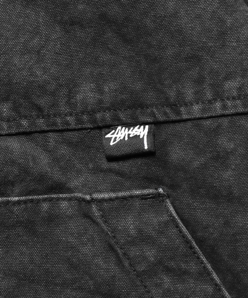 STUSSY（ステューシー）の「STUSSY/ステューシー WASHED CANVAS INSULATED HOODED JACKET フーディージャケット（パーカー・メンズ・ブラック・XL/L/M）」の3枚目の写真