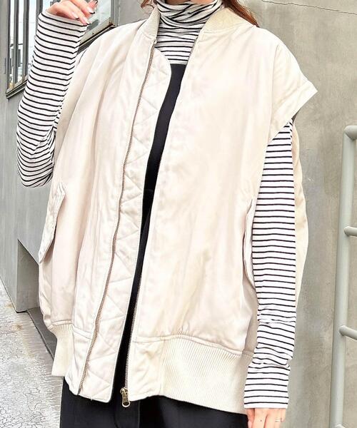 INGNI(イング)の「カットタートルトップス(Tシャツ/カットソー・レディース・パープル/ブラック/その他/オフホワイト・M)」の4枚目の写真