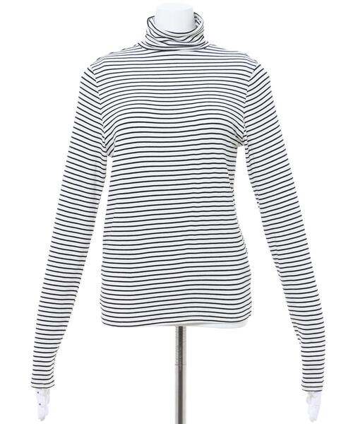 INGNI(イング)の「カットタートルトップス(Tシャツ/カットソー・レディース・パープル/ブラック/その他/オフホワイト・M)」の5枚目の写真