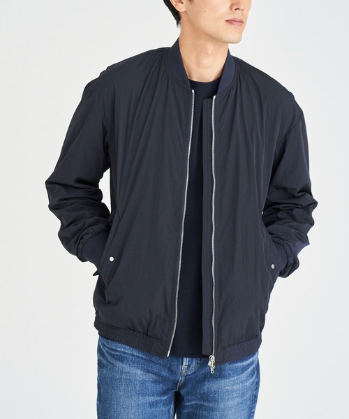 ESTNATION（エストネーション）の「ESTNATION / MA-1 ナイロンブルゾン（MA-1・メンズ・オリーブ/ブラック・MEDIUM/LARGE/SMALL）」の2枚目の写真