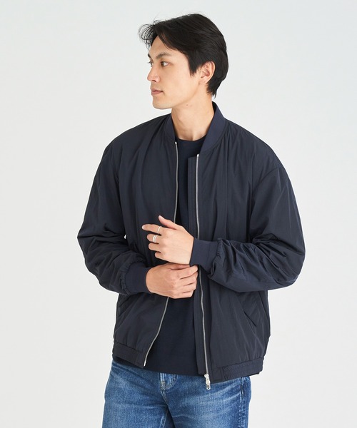 ESTNATION（エストネーション）の「ESTNATION / MA-1 ナイロンブルゾン（MA-1・メンズ・オリーブ/ブラック・MEDIUM/LARGE/SMALL）」の4枚目の写真