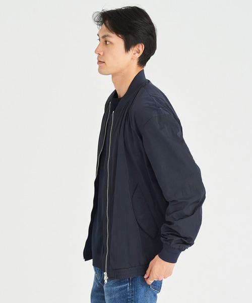 ESTNATION（エストネーション）の「ESTNATION / MA-1 ナイロンブルゾン（MA-1・メンズ・オリーブ/ブラック・MEDIUM/LARGE/SMALL）」の5枚目の写真