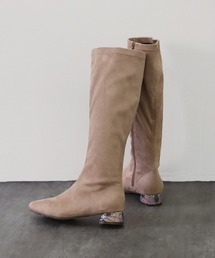 JELLY BEANS | ステンドグラスヒールロングブーツ(217-60175)JELLY BEANS(ジェリービーンズ)(ブーツ)