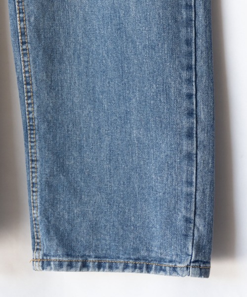 LJB-2201-003 デニム パンツ フロントスリット カットオフ セン 7color ／ 3size 】カットアウトサイドスリットロングデニム