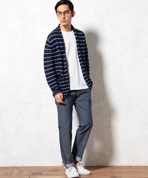 green label relaxing（グリーンレーベルリラクシング）の「◎STRC DNM SLIM NOP パンツ◆（デニムパンツ・メンズ・グレー/ネイビー/ホワイト/ブラック・MEDIUM/LARGE/X-SMALL/SMALL/X-LARGE）」の8枚目の写真