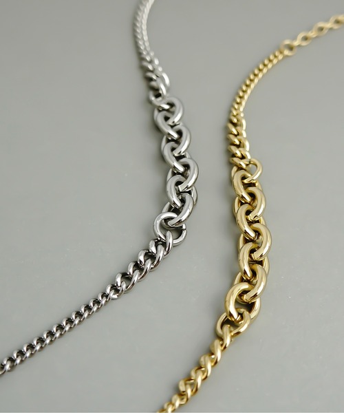 ieLS（イエルズ）の「金属アレルギー対応「ieLS」ステンレス　チェーンブレスレット（ブレスレット・メンズ・ゴールド/シルバー・ONE SIZE）」の5枚目の写真