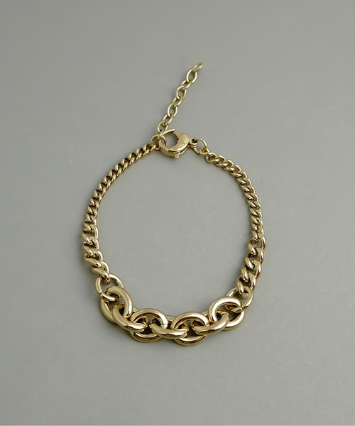 ieLS（イエルズ）の「金属アレルギー対応「ieLS」ステンレス　チェーンブレスレット（ブレスレット・メンズ・ゴールド/シルバー・ONE SIZE）」の10枚目の写真