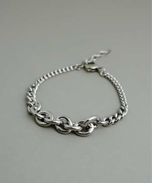 ieLS（イエルズ）の「金属アレルギー対応「ieLS」ステンレス　チェーンブレスレット（ブレスレット・メンズ・ゴールド/シルバー・ONE SIZE）」の11枚目の写真