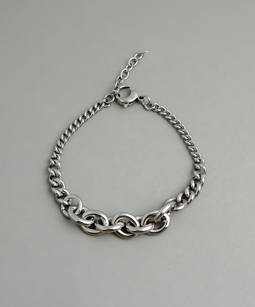 ieLS（イエルズ）の「金属アレルギー対応「ieLS」ステンレス　チェーンブレスレット（ブレスレット・メンズ・ゴールド/シルバー・ONE SIZE）」の12枚目の写真