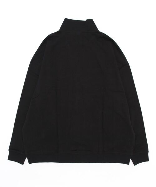 VIBGYOR(ヴィブジョー)の「刺繍ハーフZIP BIG L/S(BEY)(Tシャツ/カットソー・メンズ・アッシュグレー/ダークグリーン/ブラック・MEDIUM/LARGE)」の4枚目の写真