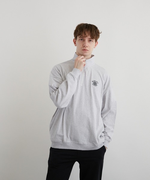 VIBGYOR(ヴィブジョー)の「刺繍ハーフZIP BIG L/S(BEY)(Tシャツ/カットソー・メンズ・アッシュグレー/ダークグリーン/ブラック・MEDIUM/LARGE)」の6枚目の写真