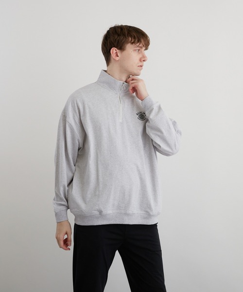 VIBGYOR(ヴィブジョー)の「刺繍ハーフZIP BIG L/S(BEY)(Tシャツ/カットソー・メンズ・アッシュグレー/ダークグリーン/ブラック・MEDIUM/LARGE)」の8枚目の写真