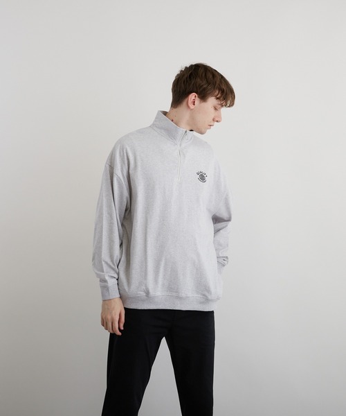 VIBGYOR(ヴィブジョー)の「刺繍ハーフZIP BIG L/S(BEY)(Tシャツ/カットソー・メンズ・アッシュグレー/ダークグリーン/ブラック・MEDIUM/LARGE)」の9枚目の写真