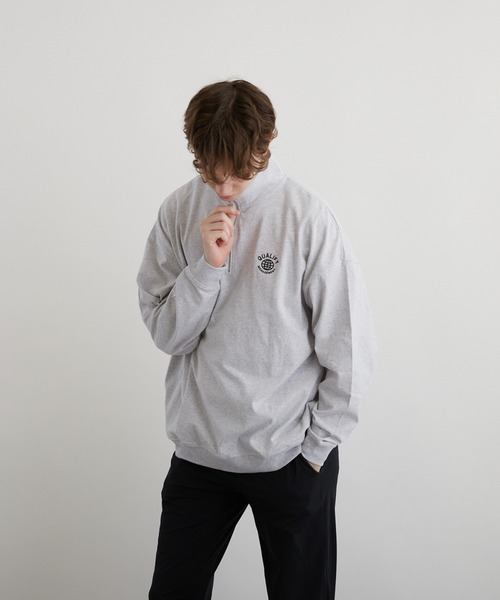 VIBGYOR(ヴィブジョー)の「刺繍ハーフZIP BIG L/S(BEY)(Tシャツ/カットソー・メンズ・アッシュグレー/ダークグリーン/ブラック・MEDIUM/LARGE)」の12枚目の写真
