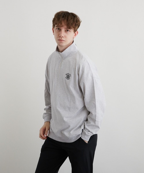 VIBGYOR(ヴィブジョー)の「刺繍ハーフZIP BIG L/S(BEY)(Tシャツ/カットソー・メンズ・アッシュグレー/ダークグリーン/ブラック・MEDIUM/LARGE)」の13枚目の写真