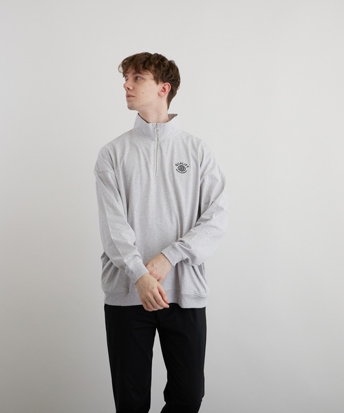 VIBGYOR(ヴィブジョー)の「刺繍ハーフZIP BIG L/S(BEY)(Tシャツ/カットソー・メンズ・アッシュグレー/ダークグリーン/ブラック・MEDIUM/LARGE)」の14枚目の写真