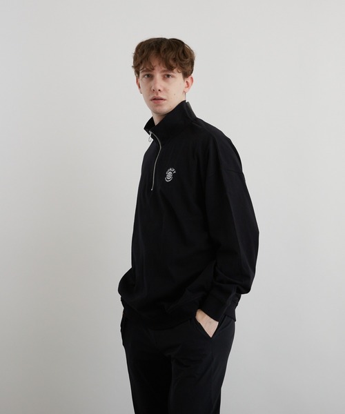 VIBGYOR(ヴィブジョー)の「刺繍ハーフZIP BIG L/S(BEY)(Tシャツ/カットソー・メンズ・アッシュグレー/ダークグリーン/ブラック・MEDIUM/LARGE)」の16枚目の写真
