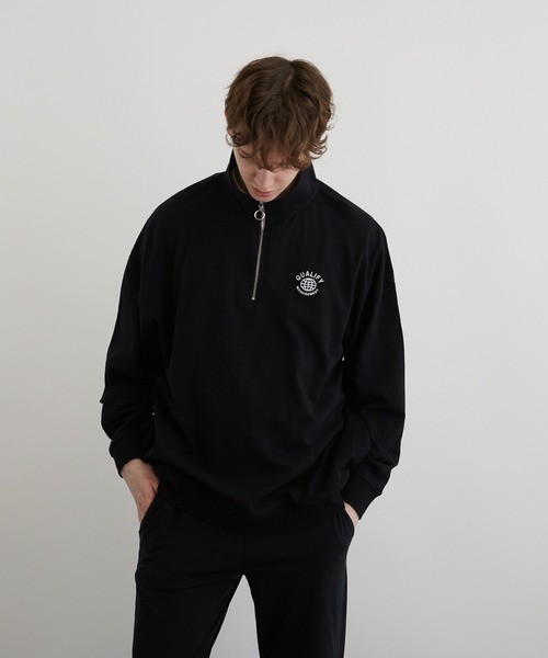 VIBGYOR(ヴィブジョー)の「刺繍ハーフZIP BIG L/S(BEY)(Tシャツ/カットソー・メンズ・アッシュグレー/ダークグリーン/ブラック・MEDIUM/LARGE)」の17枚目の写真