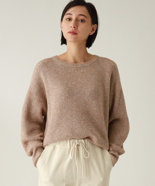 THE SHOP TK （ザ ショップ ティーケー ）の「◆【程よくゆったり/洗える】ラメニット（ニット/セーター・レディース・ベージュ系3/ブルー系8/ライトパープル/ライトイエロー系4・12/13）」の2枚目の写真